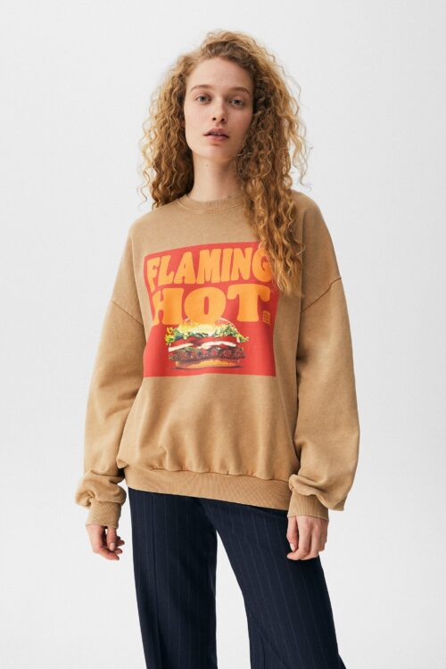 Sweatshirt Imprimé « Flamin’ Hot »