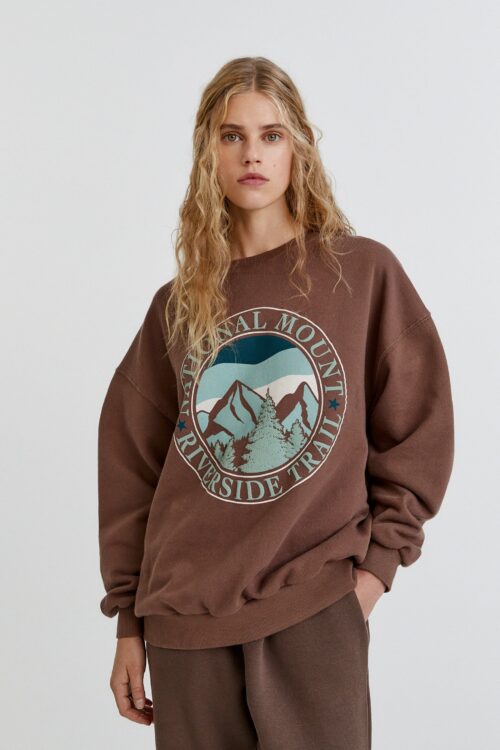 Sweatshirt imprimé « Mountain Adventure »