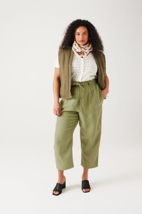 Pantalon Vert Olive Ample