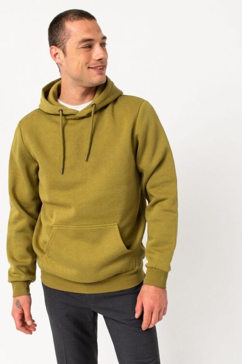 Sweat à capuche vert olive