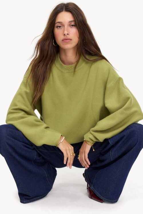 Sweat-shirt Vert Olive