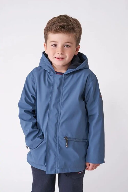 Parka imperméable bleu