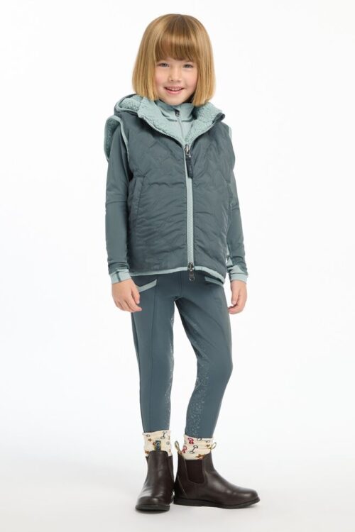 Blouson d’hiver gris avec capuche